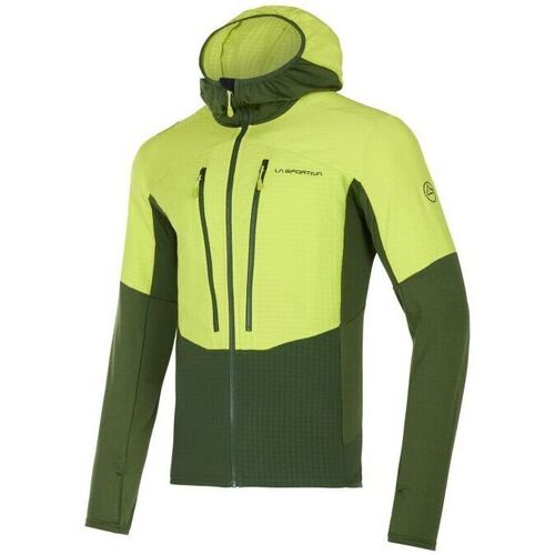 VêSet Homme Pulls La Sportiva Pull Session Tech Hoody Homme Forest/Lime Punch Jaune