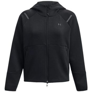 sweat-shirt under armour  pull unstoppable hoodie femme white/black 