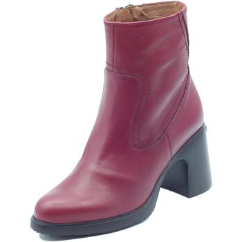 Chaussures Femme Low boots Wonders H-5505 Min Bora Rouge