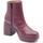 Chaussures Femme Low boots Wonders H-4902 Mex Isy Bordeaux
