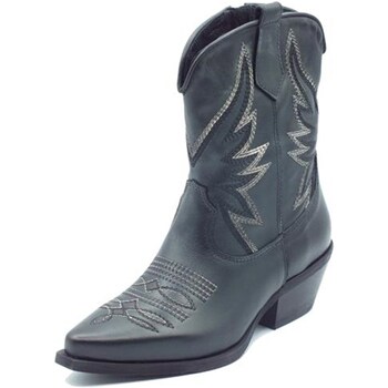Chaussures Femme Bottes ville Metisse DX109 Texano Femme Noir