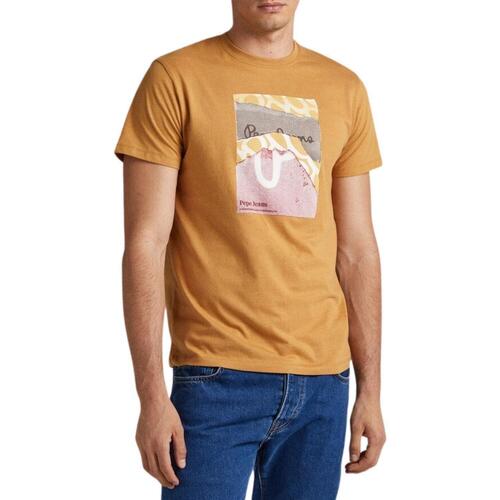 Vêtements Homme T-shirts manches courtes Pepe Leggings jeans  Beige