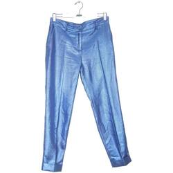 Vêtements Femme Pantalons Parosh Pantalon droit en coton Bleu