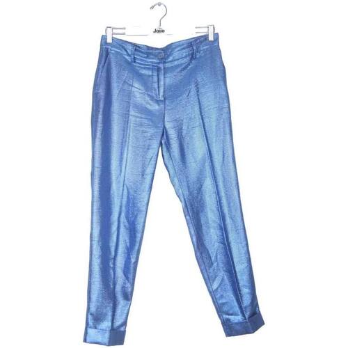 Vêtements Femme Pantalons Parosh Pantalon droit en coton Bleu