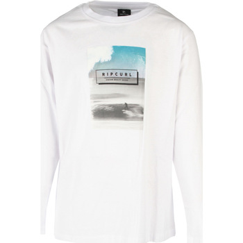 Vêtements Enfant Printed short sleeve T-shirt with Dri-FIT technology Rip Curl OVER SURF LS TEE Blanc