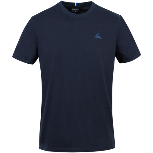 Vêtements Homme T-shirts & Polos Le Coq Sportif T-shirt coton col rond droit Marine