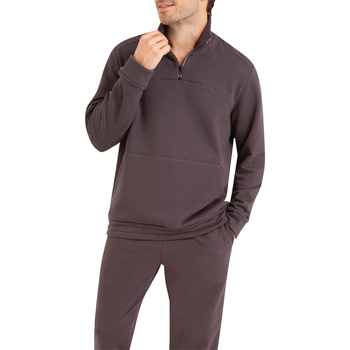 Vêtements Homme Pyjamas / Chemises de nuit Eminence Pyjama long coton Gris