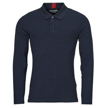 Vêtements Homme Polos manches longues W2YZ01 Guess OLIVER LS POLO Marine