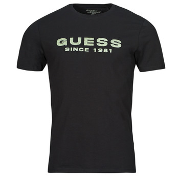 Vêtements Homme T-shirts manches courtes Guess Roxo CN Guess Roxo LOGO Noir