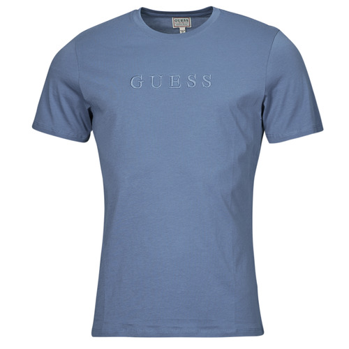 Vêtements Homme T-shirts manches courtes Guess EULALIE CLASSIC PIMA Bleu