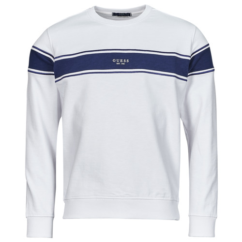 Vêtements Homme Sweats Guess BW7630 INSERTED STRIPE Blanc