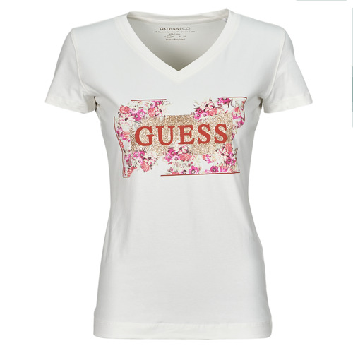 Vêtements Femme Продам оригінальні кеди guess білого кольору Guess LOGO FLOWERS Beige