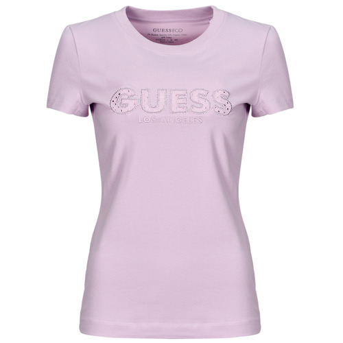 Vêtements Femme T-shirts manches courtes Guess BW7618 SANGALLO TEE Lila