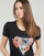 Vêtements Femme T-shirts manches courtes Guess TROPICAL TRIANGLE Noir