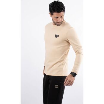 Hollyghost T-shirt beige manches longues Beige