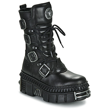 Chaussures pie Boots New Rock WALL 1473 Noir