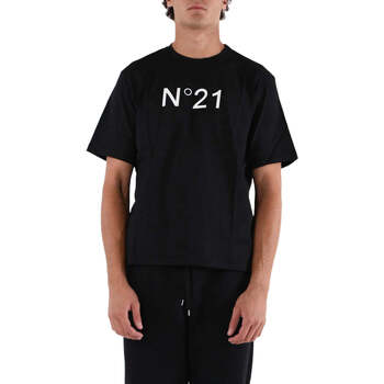 Vêtements Homme Origin T-shirt Brown dyed cotton t-shirt with back logo Origin t-shirt N°21  Noir