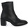 Chaussures Femme Low Botor boots Frau CALF NERO Noir