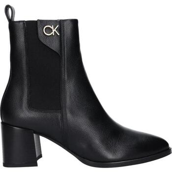Chaussures Femme Bottes Calvin Klein Jeans HW0HW01814 ALMOND CHELSEA BOOT Noir