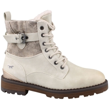 Chaussures Femme Bottines Mustang 1472602 Blanc