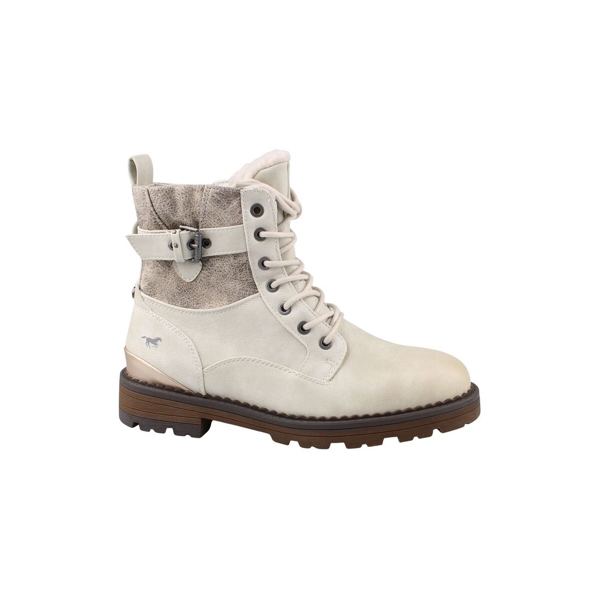 Chaussures Femme Bottines Mustang 1472602 Blanc