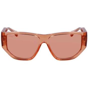 lunettes de soleil ferragamo  sf1077s lunettes de soleil, rouge/rouge, 56 mm 