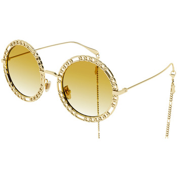 Montres & Bijoux Femme Lunettes de soleil SHOULDER Gucci GG1113S col. 001 Oro