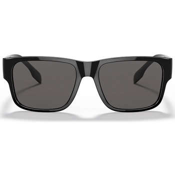 lunettes de soleil burberry  be4358 knight lunettes de soleil, noir/gris, 57 mm 