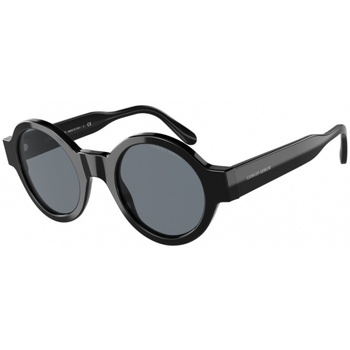 lunettes de soleil emporio armani  ar 903m lunettes de soleil, noir/bleu, 47 mm 