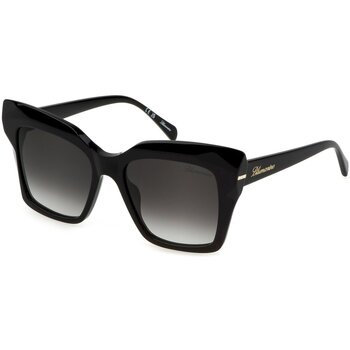 lunettes de soleil blumarine  sbm832s lunettes de soleil, noir/fumée, 54 mm 