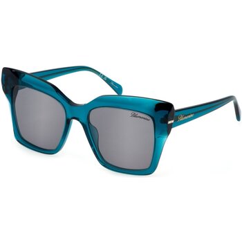 lunettes de soleil blumarine  sbm832s lunettes de soleil, bleu/fumée, 54 mm 