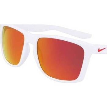 Nike FORTUNE M FD1805 Lunettes de soleil, Blanc/Rouge, 57 mm Blanc