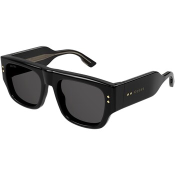 Montres & Bijoux Homme Lunettes de soleil SHOULDER Gucci GG1262S col. 001 Noir