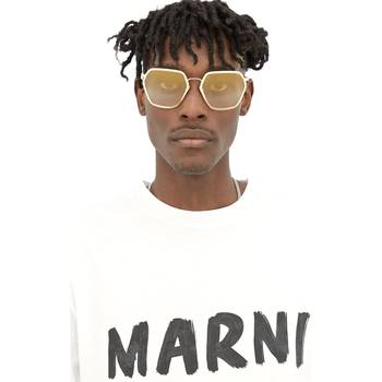 Marni Logo logo-print hoodie