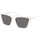 PRADA aus EYEWEAR PR 05YS round-shape sunglasses Lunettes de soleil Prada aus PR 21ZS Lunettes de soleil, Blanc/Gris, 55 mm Blanc