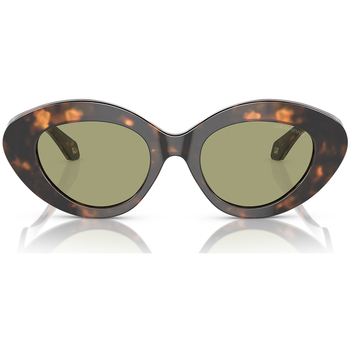lunettes de soleil emporio armani  ar8188 lunettes de soleil, havana/vert, 50 mm 