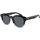 Montres & Bijoux Femme Emporio Armani changeable-lense rectangular sunglasses AR8181 Lunettes de soleil, Noir/Bleu, 49 mm Noir