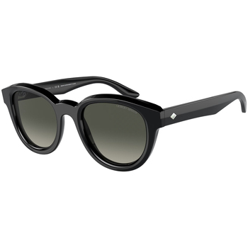 lunettes de soleil emporio armani  ar8181 lunettes de soleil, noir/gris, 49 mm 