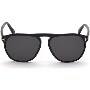 Airstep / A.S.98 Homme Lunettes de soleil Tom Ford FT0835 Jasper-02 Lunettes de soleil, Noir/Fumée, 5 Noir