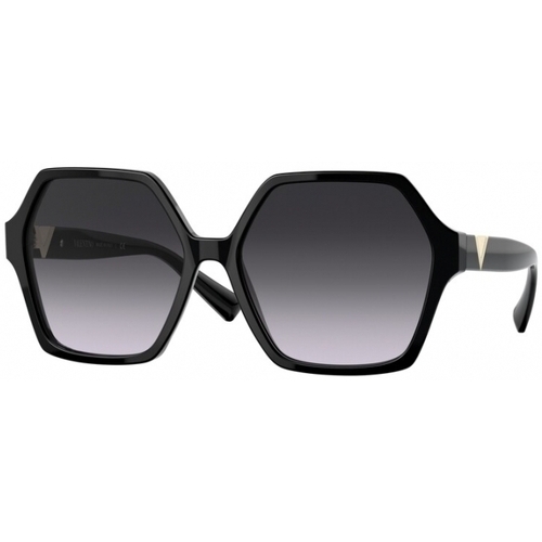 Valentino Knitted Tops Femme Lunettes de soleil Valentino VA4088 Lunettes de soleil, Noir/Noir, 58 mm Noir