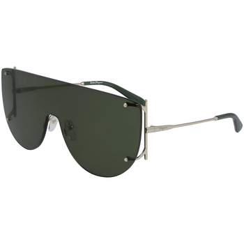 lunettes de soleil ferragamo  sf222s 42664 lunettes de soleil, or/vert, 65 mm 