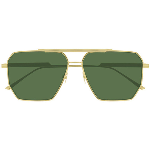 Montres & Bijoux Homme Lunettes de soleil Bottega Sunglasses Veneta BV1012S Lunettes de soleil, Or/Vert, 60 mm Doré