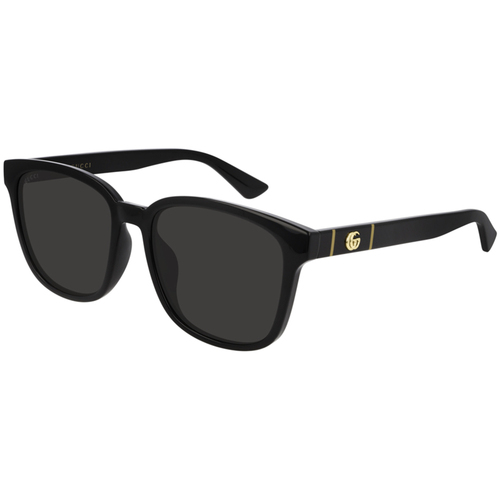 Montres & Bijoux Homme Lunettes de soleil Gucci sunglasses GG0637SK Lunettes de soleil, Noir/Gris, 56 mm Noir