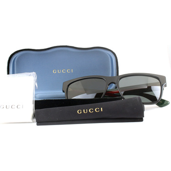 Gucci GG0340S Lunettes de soleil, Noir, 58 mm Noir