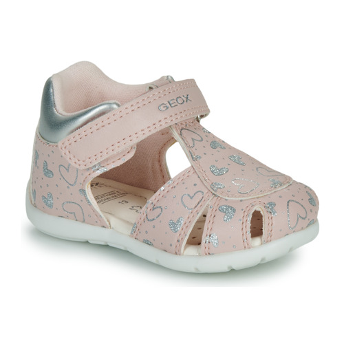 Chaussures Fille Tableaux / toiles Geox B ELTHAN GIRL Rose