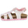 Chaussures Fille suede Sandales et Nu-pieds Geox B suede SANDAL CHALKI GIRL Rose