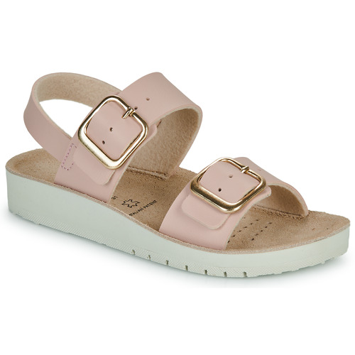 Chaussures Fille Pantoufles / Chaussons Geox J SANDAL COSTAREI GI Rose