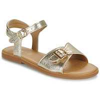 Chaussures Fille Mules / Sabots Geox J SANDAL KARLY GIRL Doré