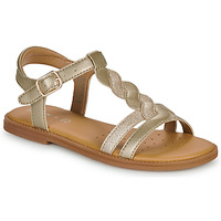 Chaussures Fille Mules / Sabots Geox J SANDAL KARLY GIRL Doré