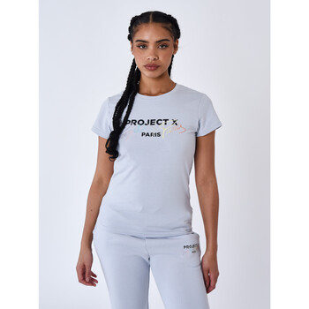Vêtements Femme T-shirts & Polos Fox Kurzarm T-Shirt Tee Shirt F221119 Bleu